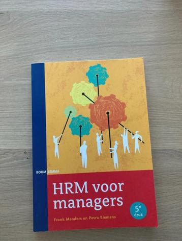 HRM voor managers beschikbaar voor biedingen