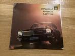 Opel Diplomat/Admiral/Kapitän Brochure met bijlage, Boeken, Ophalen of Verzenden, Gelezen, Opel