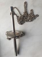 Zilveren paraplu rammelaar. Inscriptie  7-4-1862, Antiek en Kunst, Ophalen of Verzenden, Zilver