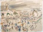 Jan Sluyters jr. (1914-2005). Spaans stadje, Antiek en Kunst, Kunst | Schilderijen | Klassiek, Verzenden