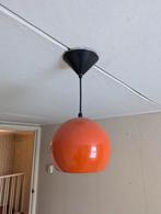 Ratro oranje plafondlamp, Huis en Inrichting, Ophalen, Gebruikt, Minder dan 50 cm