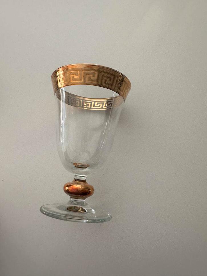 IJscoupe Glas met Gouden Rand, Antiek en Kunst, Antiek | Glas en Kristal, Ophalen of Verzenden