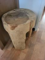 Mooie aparte sidetafel, Huis en Inrichting, Tafels | Sidetables, Ophalen, Zo goed als nieuw, 25 tot 50 cm, Teakhout