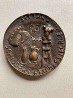 Bronzen plaquette, Ophalen of Verzenden