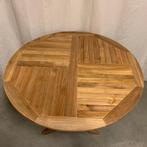 Tuintafel - opklapbaar - 120 cm - massief teak - TTM Wonen, Tuin en Terras, Tuintafels, TTM Wonen, Meubels – (Perzische) Tapijten en Woonaccessoires