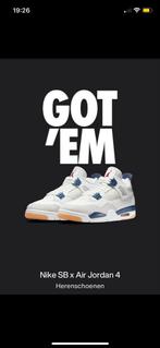Nike SB x Air Jordan 4 Navy - us 8 eu 41, Wit, Nieuw, Ophalen of Verzenden, Sneakers of Gympen
