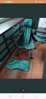Campingstoel/Vissersstoel met Voetensteun - Inklapbaar, Ophalen, Zo goed als nieuw, Campingstoel
