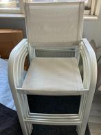 4 persoons Bartuinset; 4 hoge tuinstoelen en tafel, Ophalen, 4 zitplaatsen, Gebruikt, Aluminium