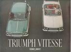 Triumph Vitesse autofolder uit 1863, Gelezen, Overige merken, Verzenden