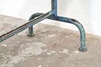 Vintage industriële brocante bank zitbank met patina 192 cm, Ophalen of Verzenden