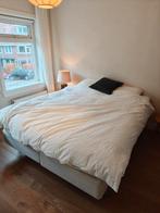 Pocketveringmatras incl matrasbodem met binnenvering 160x200, Ophalen, Wit, Tweepersoons, Zo goed als nieuw