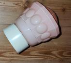 Vintage retro plafondlamp rose jaren 50, Huis en Inrichting, Ophalen of Verzenden, Zo goed als nieuw, Glas