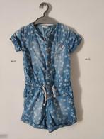Hema jumpsuit onesie denim blauw met bloemprint en ruffles 9, Meisje, Ophalen of Verzenden, Zo goed als nieuw, Setje