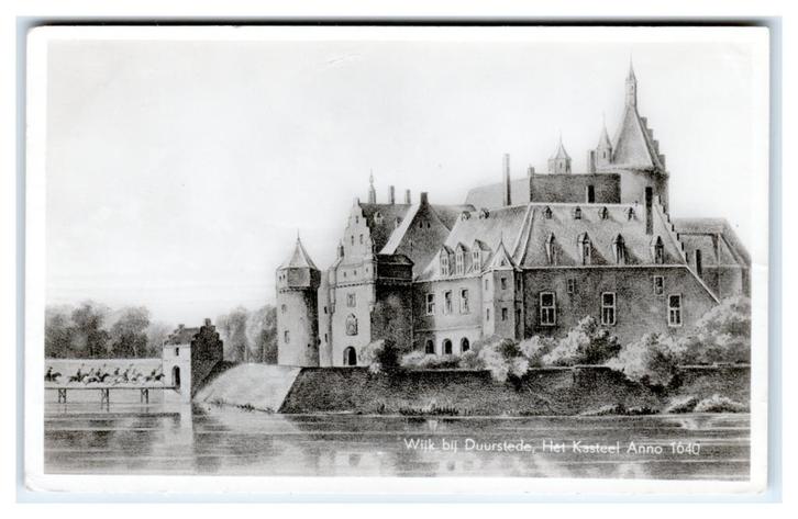 Wijk bij Duurstede, Het Kasteel Anno 1640, Verzamelen, Ansichtkaarten | Nederland, Ongelopen, Utrecht, 1960 tot 1980, Verzenden