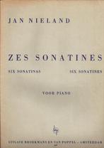 Bo1115 bladmuziek jan nieland zes sonatines voor piano -, Muziek en Instrumenten, Piano, Gebruikt, Ophalen of Verzenden