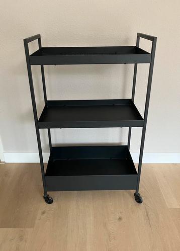 Ikea NISSAFORS Roltafel, zwart. beschikbaar voor biedingen