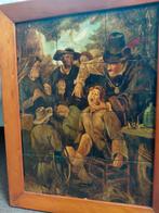 Tegeltableau naar Jan Steen, Antiek en Kunst, Antiek | Wandborden en Tegels, Ophalen of Verzenden