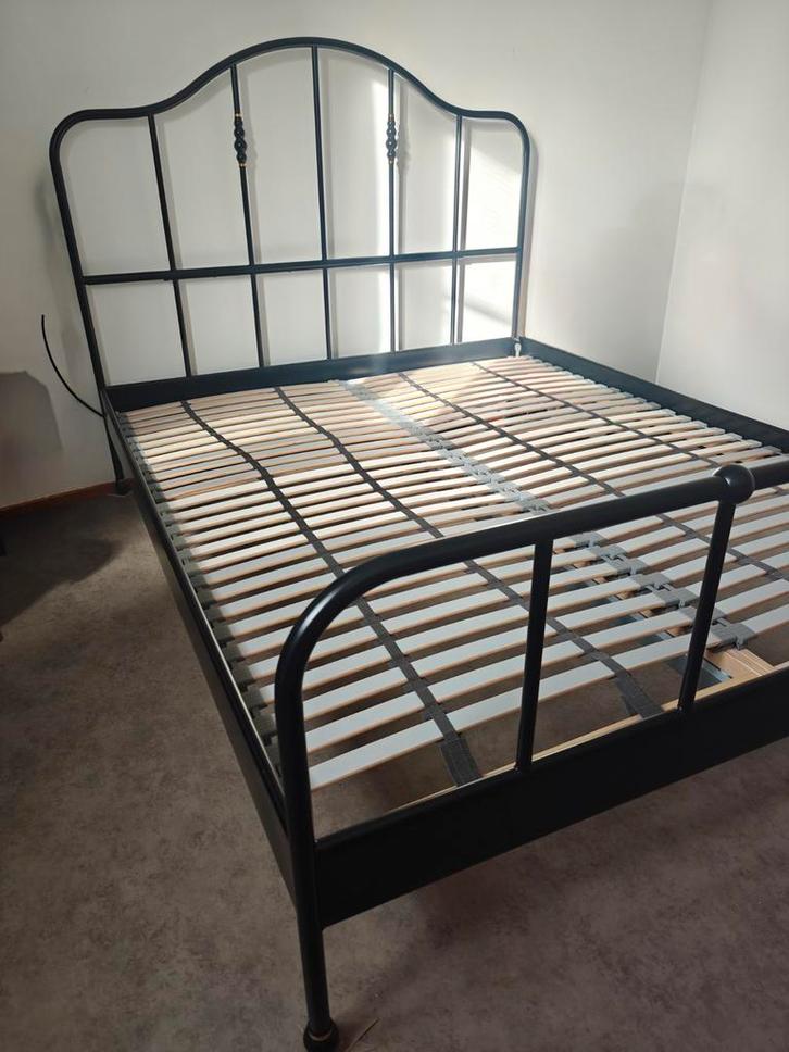 Ikea Sagstua bed 160x200 + 2x lattenbodem lönset, Huis en Inrichting, Slaapkamer | Bedden, Zo goed als nieuw, Tweepersoons, 160 cm