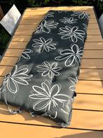 4 Tuinkussens - Zwart met witte bloemen, Tuin en Terras, Ophalen, Gebruikt