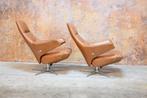 ZGANieuw cognackleurige Gealux Arc Evolution relaxfauteuil, 100 tot 125 cm, Design, Ophalen of Verzenden, Zo goed als nieuw