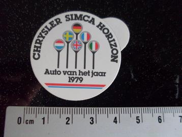 sticker chrysler simca horizon auto van het jaar 1979 logo beschikbaar voor biedingen
