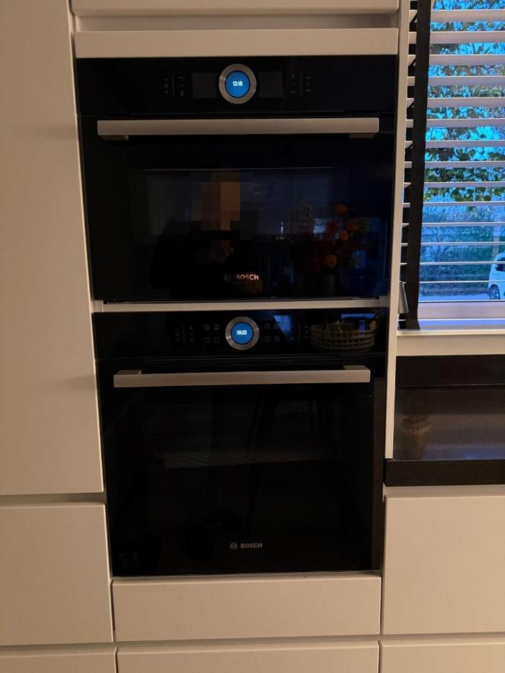 Bosch Inbouw combi magnetron en inbouw oven, Witgoed en Apparatuur, Ovens, Gebruikt, Inbouw, Oven met grill, 45 tot 60 cm, 45 tot 60 cm