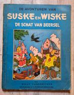 Suske en Wiske - De Schat van Beersel - 1e druk blauwe reeks, Gelezen, Willy Vandersteen, Eén stripboek, Ophalen of Verzenden