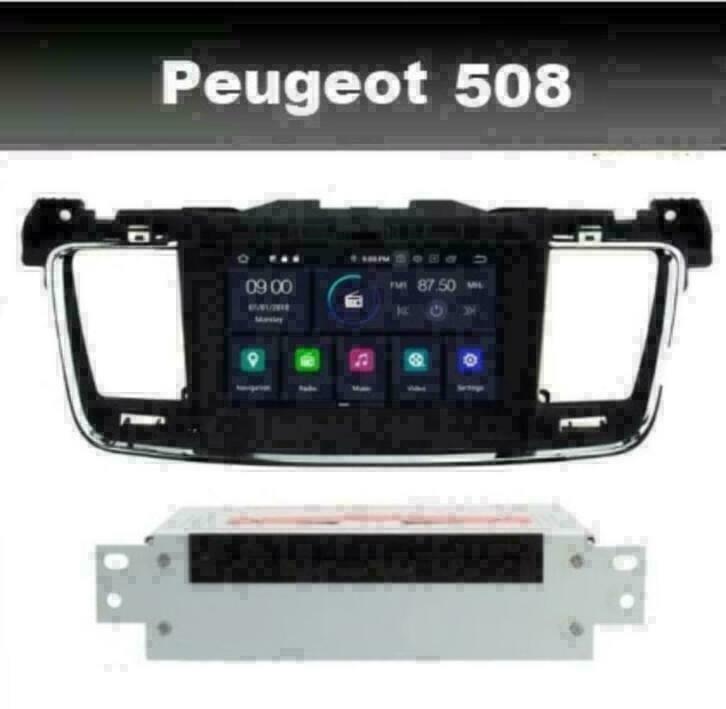 Peugeot 508 radio navigatie android 10 wifi dab+ carplay usb, Auto diversen, Autoradio's, Ophalen of Verzenden, Nieuw