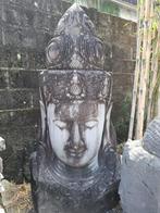 Groot Stenen Borstbeeld van de Hindoe God Shiva, Tuin en Terras, Tuinbeelden, Nieuw, Steen, Boeddhabeeld, Verzenden