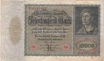 Duitsland bankbiljet 10.000 Mark 19.1.1922, Pick 70 gebruikt, Postzegels en Munten, Verzenden, Duitsland, Los biljet