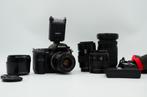 Sony Alpha A700 DLSR set + 4 lenzen + Flitser, Audio, Tv en Foto, Fotocamera's Digitaal, Ophalen of Verzenden, Zo goed als nieuw