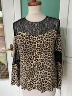 Nieuw Zara blouse panter en zwart kant maat L (S/M)., Nieuw, Zara, Maat 38/40 (M), Ophalen of Verzenden