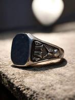 zilveren zegelring op bestelling gemaakt, Sieraden, Tassen en Uiterlijk, Ringen, Nieuw, Ophalen of Verzenden, Dame of Heer, Zilver