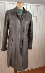 Grijze leren  jas 42 CIGO NERO, Kleding | Dames, Ophalen of Verzenden, Zo goed als nieuw, Maat 42/44 (L), Grijs