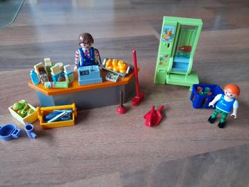 Playmobil schoolwinkel / kantine met extra's beschikbaar voor biedingen