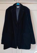 H&M Zwarte Velours Blazer - Maat L (XL), Kleding | Dames, Zwart, Maat 42/44 (L), Nieuw, Ophalen of Verzenden