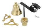 Ouderwetse trekbel in messing, Ophalen of Verzenden, Nieuw, Koper of Messing, Overige typen