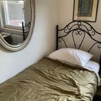 Bed, Huis en Inrichting, Slaapkamer | Bedden, Ophalen, 90 cm, Eenpersoons, Zwart