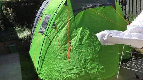 4 persoons tent  FUN CAMP +- 2 meter hoog, Caravans en Kamperen, Tenten, tot en met 4, Zo goed als nieuw, Ophalen of Verzenden