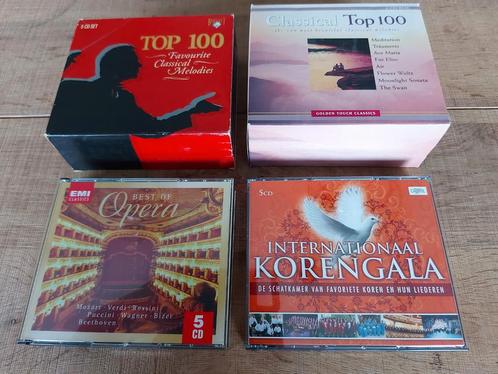 4x CD-box Klassiek en Koren; in totaal 21 CD’s, Cd's en Dvd's, Cd's | Klassiek, Zo goed als nieuw, Overige typen, Classicisme