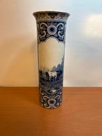 Delfts blauwe vaas met koeien, Ophalen of Verzenden