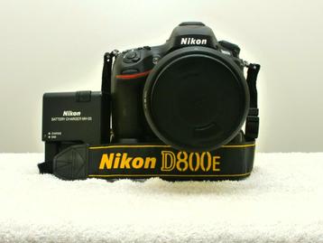 Nikon D800E; 23084 clicks 29-2-2024;batterijgrip zie foto's