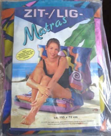 Zit-Lig matras luchtbed Nylonweefsel NIEUW ca.195x72cm beschikbaar voor biedingen