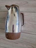 Vintage Alfi thermoskan 1 liter bruin/chroom W-Germany, Ophalen of Verzenden, Gebruikt