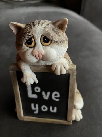 Comic & Curious Cats A25895 Love You COLLECTORS ITEM NIEUW beschikbaar voor biedingen