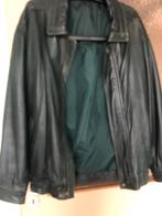 Groene leren jack maat M/L, Ophalen of Verzenden, Gedragen, Maat 52/54 (L), Groen