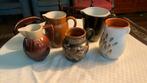 5 karaffen, keramiek, brocante, aardetinten, Antiek en Kunst, Ophalen of Verzenden