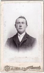 CDV - Portret Man Das - Foto Henning Middelburg, Gebruikt, Foto, Ophalen of Verzenden, Voor 1940