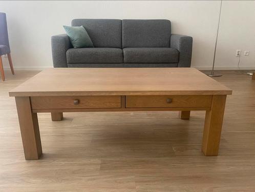 Salontafel eiken van BKS, Huis en Inrichting, Tafels | Salontafels, Zo goed als nieuw, Minder dan 50 cm, 50 tot 100 cm, 100 tot 150 cm