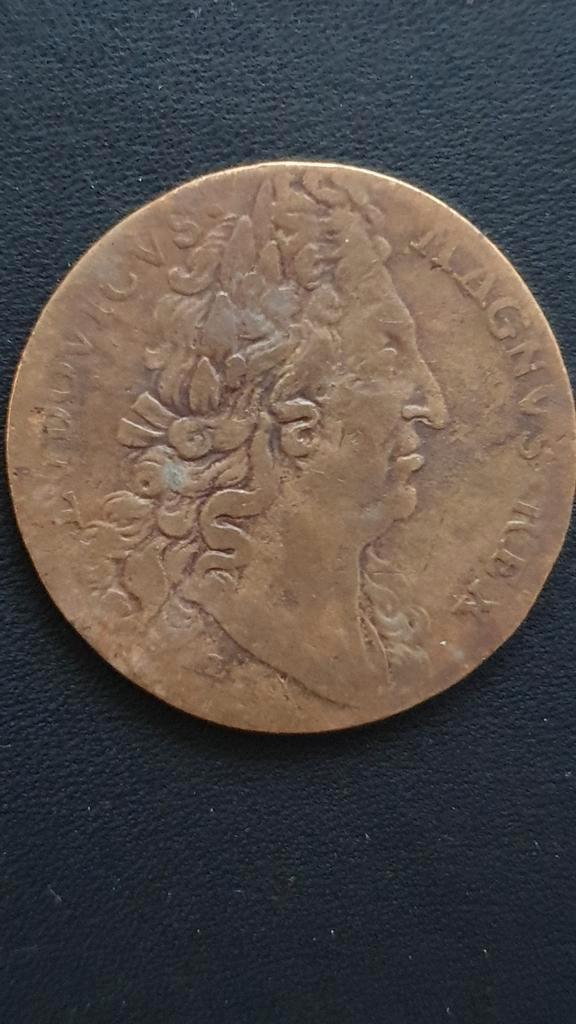 Oude penning Lodewijk XIV
Frankrijk, Postzegels en Munten, Penningen en Medailles, Overige materialen, Buitenland, Ophalen of Verzenden